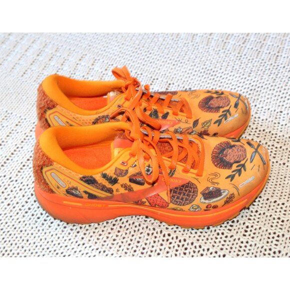 Brooks Ghost 14 Turkey Trot Happy Running Shoes Size 8 Medium B Limited Edition - Picture 2 of 8